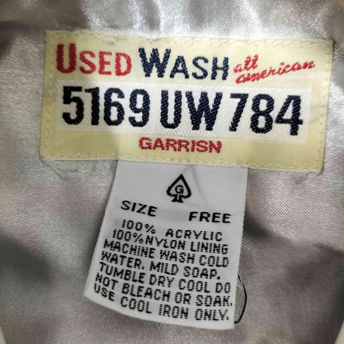 GARRISN USED WASH 5169 UW 784 タータンチェック フラップポケット アクリル シャツ ジャケット レディース FREE