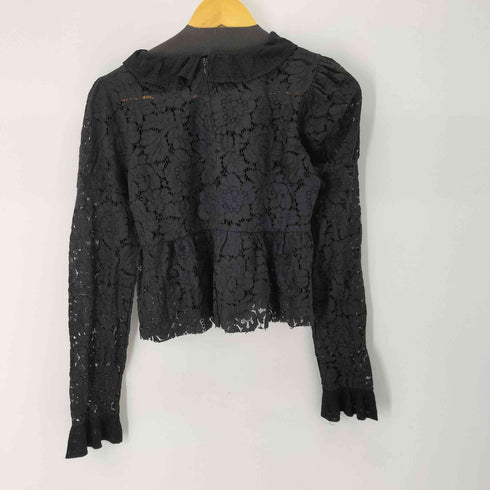 ザラ ZARA レースデザイン L/S ブラウス レディース import:M
