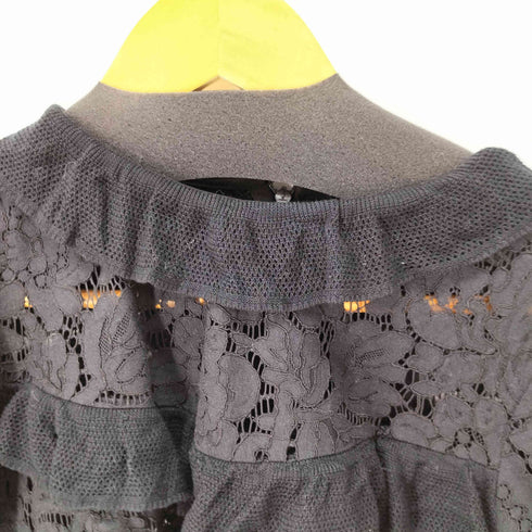 ザラ ZARA レースデザイン L/S ブラウス レディース import:M