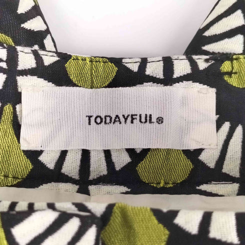トゥデイフル TODAYFUL Jacquard Slit Trousers ジャガードスリットトラウザー レディース 36