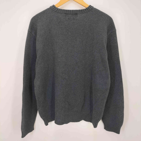 ポロバイラルフローレン Polo by RALPH LAUREN ワンポイント刺繍Vネックコットンニット メンズ M