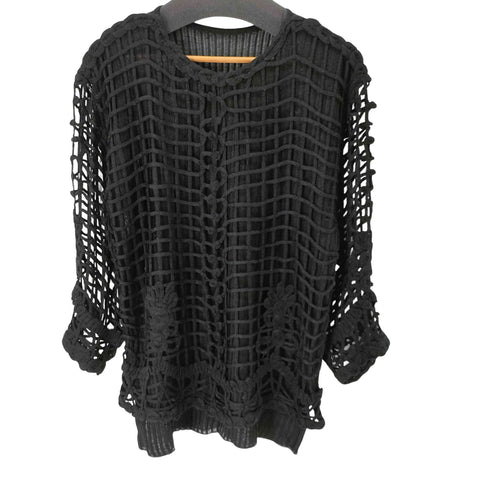 メッシュデザイン L/S トップス レディース