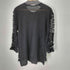 メッシュデザイン L/S トップス レディース