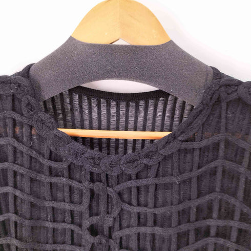 メッシュデザイン L/S トップス レディース