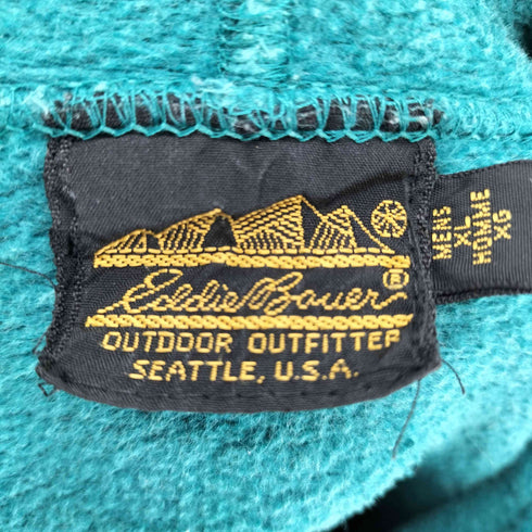 エディーバウアー Eddie Bauer 80S 黒タグ ロゴプリントプルオーバーパーカー メンズ JPN:XL