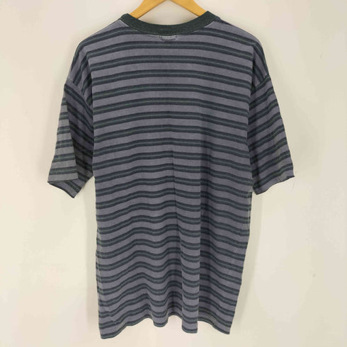 usa made マルチボーダークルーネックTシャツ メンズ