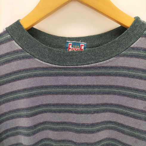 usa made マルチボーダークルーネックTシャツ メンズ