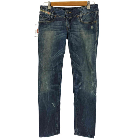 ディーゼル DIESEL MATIC Y2K ダメージ ストレートデニムパンツ レディース US:28-29