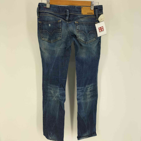 ディーゼル DIESEL MATIC Y2K ダメージ ストレートデニムパンツ レディース US:28-29