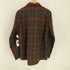 推定60~70s オープンカラー 両ポケ オンブレチェックネルシャツ 襟芯 メンズ import:M 15-15 1/2