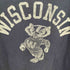 チャンピオン Champion 80s トリコタグ MADE IN USA アーチロゴ2段カレッジプリントTシャツ WISCONSIN バッキー メンズ import:XL