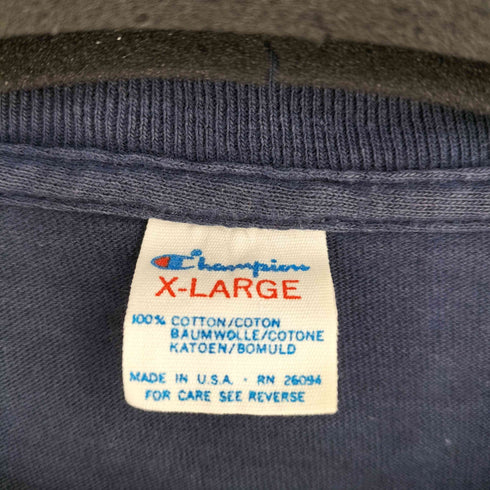 チャンピオン Champion 80s トリコタグ MADE IN USA アーチロゴ2段カレッジプリントTシャツ WISCONSIN バッキー メンズ import:XL