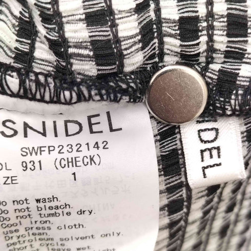 スナイデル snidel ウエストシャーリングワイドパンツ レディース JPN:1