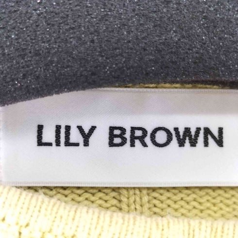 リリーブラウン Lily Brown Lily Bearハーフスリーブニットトップス レディース ONE SIZE