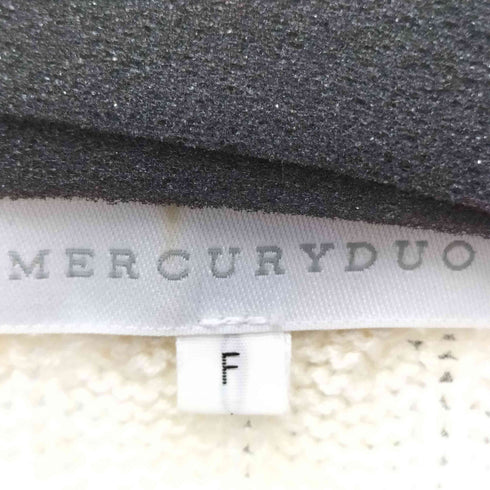 マーキュリーデュオ MERCURYDUO 袖フェザーケーブルニット レディース