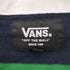 バンズ VANS 18AW ロゴ刺繍 ボーダー 比翼 ロングスリーブ ラガーシャツ メンズ import:L
