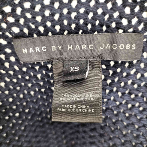 マークバイマークジェイコブス Marc by Marc Jacobs コットン ウール バイカラー ニット カーディガン レディース import:XS