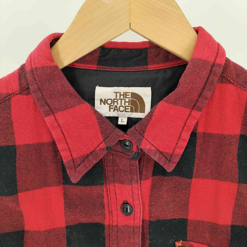 ザノースフェイス THE NORTH FACE 復刻 茶タグ Forest Hill Shirt 猫目ボタン タータンチェック ビエラ シャツ レディース import:L