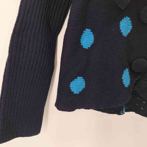 マークジェイコブス MARC JACOBS ドット柄切替パンチングニットカーディガン レディース JPN:S