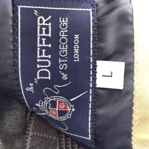 ザダファーオブセントジョージ The DUFFER of ST.GEORGE グレンチェック テーラードジャケット メンズ