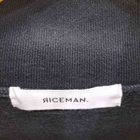 RICEMAN ハーフジップ エルボーパッチ スウェット トレーナー メンズ JPN:1