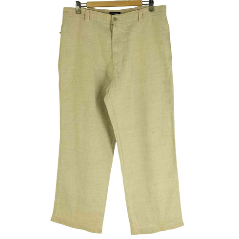 ドッカーズ DOCKERS 99年10月製 Stone washed Linen リネンコットン ワイドパンツ メンズ W36 L30