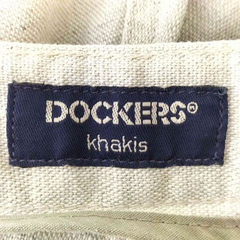 ドッカーズ DOCKERS 99年10月製 Stone washed Linen リネンコットン ワイドパンツ メンズ W36 L30