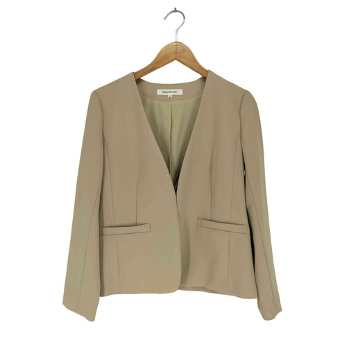ナチュラルビューティーベーシック NATURAL BEAUTY BASIC ノーカラージャケット レディース JPN:M