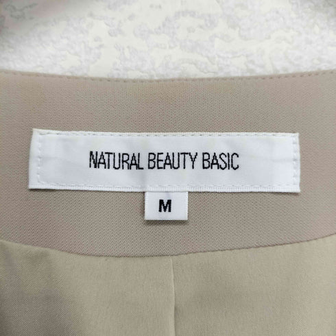 ナチュラルビューティーベーシック NATURAL BEAUTY BASIC ノーカラージャケット レディース JPN:M