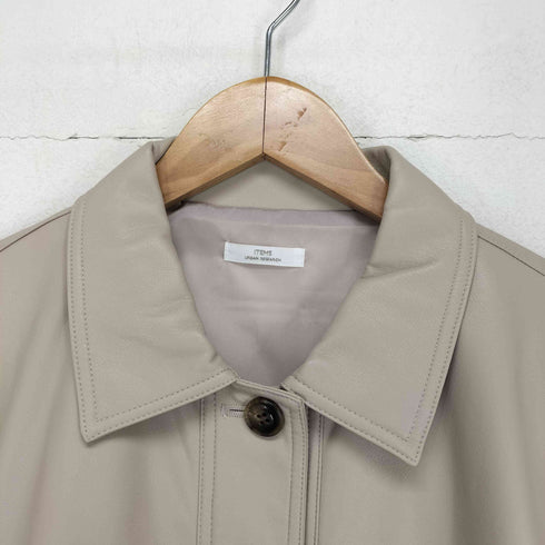 アイテムズ アーバンリサーチ ITEMS URBAN RESEARCH エコレザーシャツジャケット レディース FREE