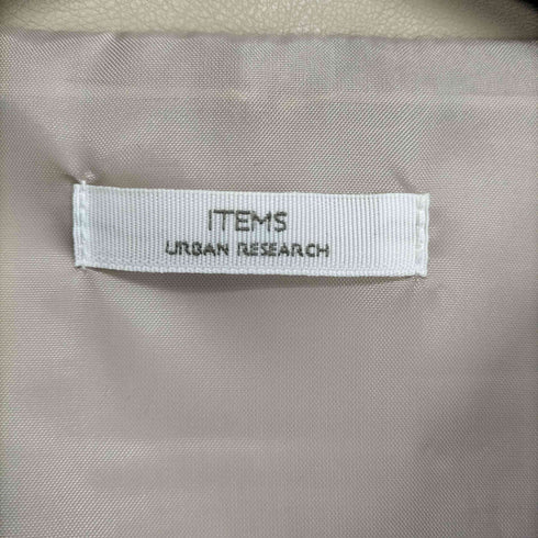 アイテムズ アーバンリサーチ ITEMS URBAN RESEARCH エコレザーシャツジャケット レディース FREE
