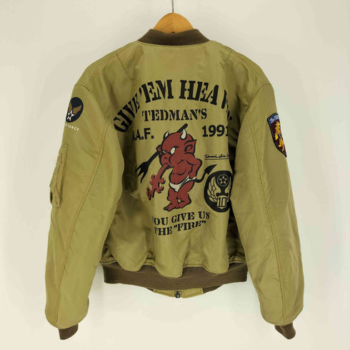 テッドカンパニー TED COMPANY TEDMAN USA製 MA-1 バックプリント フライト ジャケット メンズ US:40