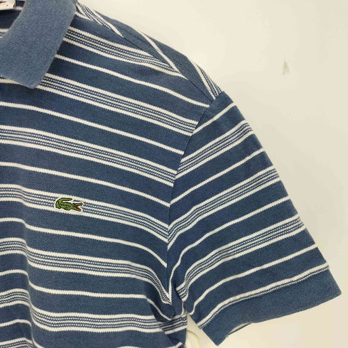 ラコステ LACOSTE ボーダー 鹿の子ポロシャツ メンズ 5