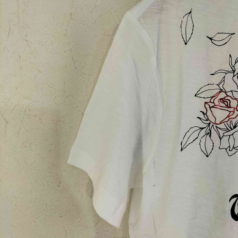ディーゼル DIESEL 薔薇プリント クルーネックTシャツ レディース JPN:S