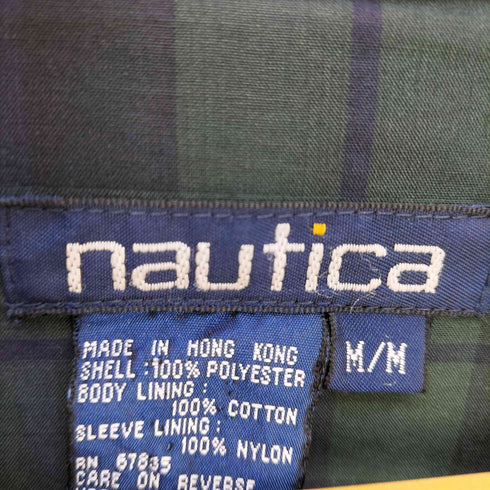 ノーティカ NAUTICA 90s 裏地チェック ラグランスウィングトップ メンズ import:M