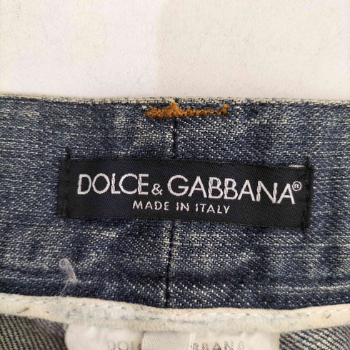 ドルチェアンドガッバーナ DOLCE&GABBANA イタリア製 サイドロゴテープ デニムパンツ レディース 38