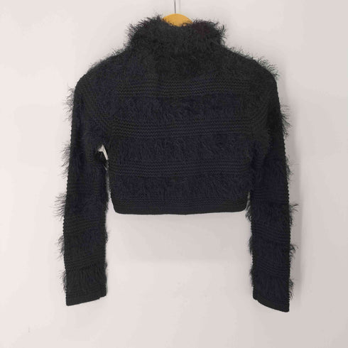 マリークワント MARY QUANT クロップドシャギーニットジャケット レディース import:M