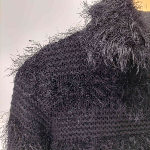 マリークワント MARY QUANT クロップドシャギーニットジャケット レディース import:M