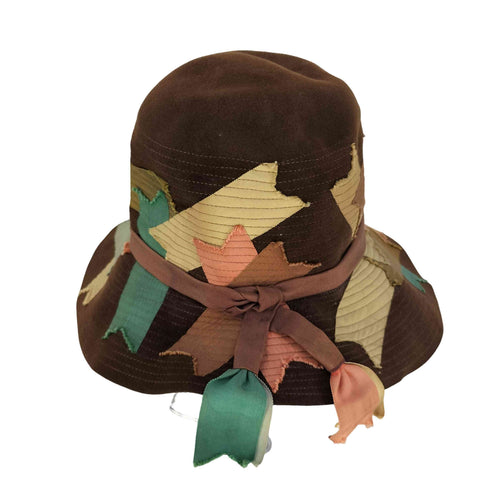 クリスチャンディオール Christian Dior chapeaux パッチ コラージュ ベロア ハット レディース