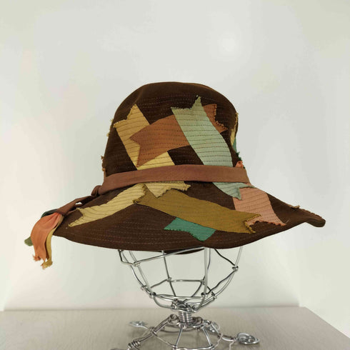 クリスチャンディオール Christian Dior chapeaux パッチ コラージュ ベロア ハット レディース