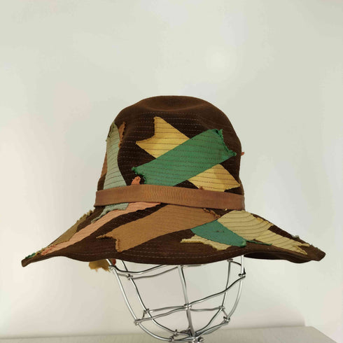クリスチャンディオール Christian Dior chapeaux パッチ コラージュ ベロア ハット レディース