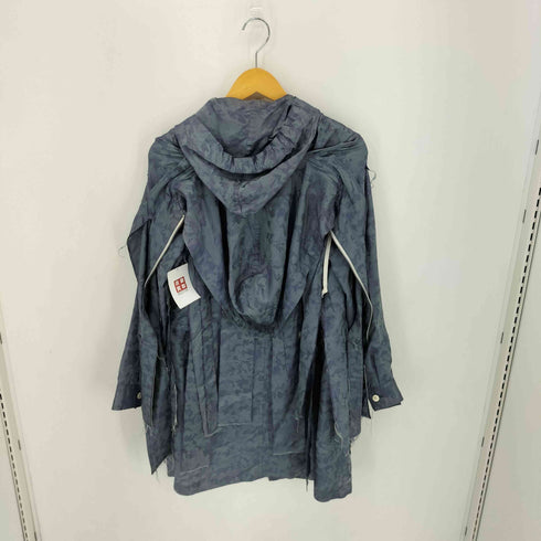 コムデギャルソンオムプリュス COMME des GARCONS HOMME PLUS AD2018 19SS ジャガードカモレイヤードコート メンズ JPN:S