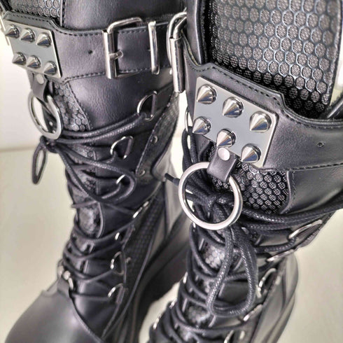 デモニア Demonia 厚底ロングブーツ レディース US11