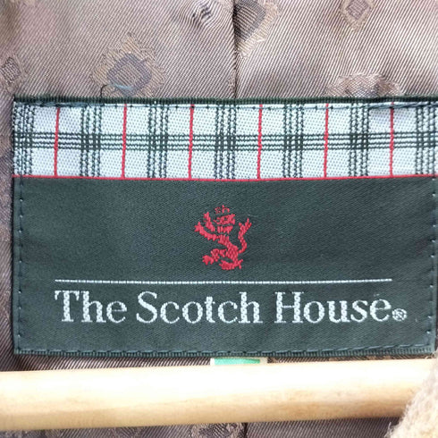 ザスコッチハウス The Scotch House 裏地総柄 ウールコート レディース