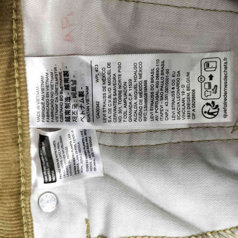 リーバイス Levis ボタン裏 5222 ジップフライ コーデュロイ パンツ メンズ W30 L32