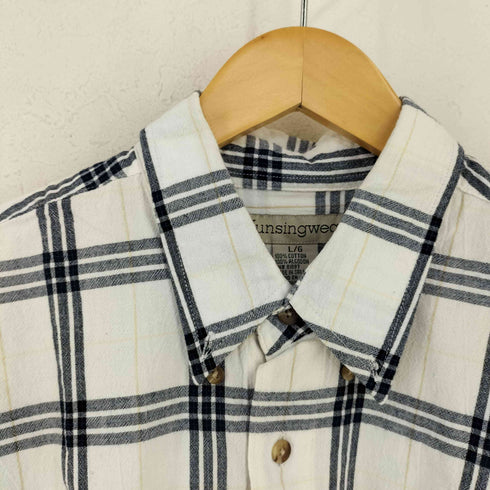 マンシングウェア Munsingwear チェック S/S シャツ メンズ import:L