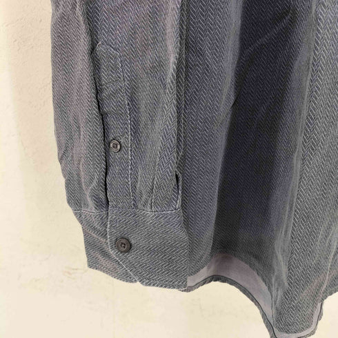 TOSCANO シルク ヘリンボーンシャツ メンズ import:XXL