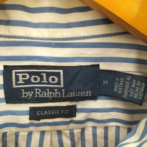 ポロバイラルフローレン Polo by RALPH LAUREN classic ftit ワンポイント刺繍 ボタンダウンシャツ メンズ M