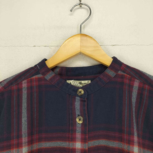 エディーバウアー Eddie Bauer 90s バンドカラーチェックL/Sシャツ メンズ JPN:XL