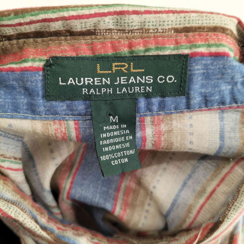 ポロジーンズカンパニーラルフローレン POLO JEANS COMPANY RALPH LAUREN コットンストライプL/S シャツ メンズ JPN:M